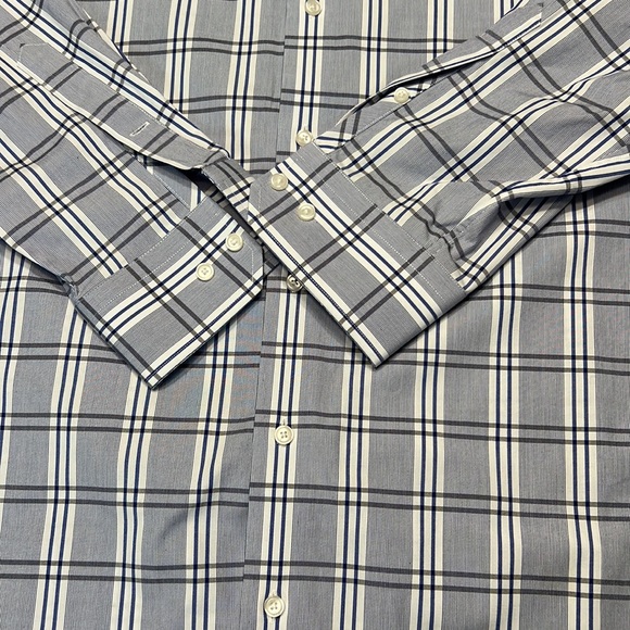 Calibrate Dress Button Down Shirt Size 17 Trim Fit - Picture 2 of 6
